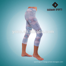 Leggings de yoga imprimés sublimés de haute qualité